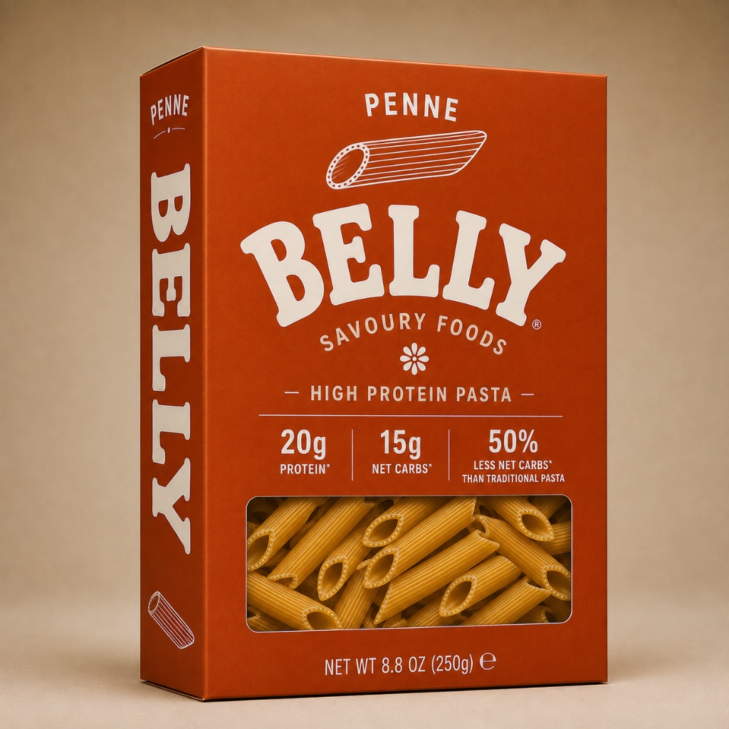 BELLY High Protein Penne Dinner Table